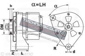 Alternateur VPF8014 - DEUTZ 01177481 01171617 - ISKRA IA0096 AAG1301 AAG1311 11.201.027 - JOHN DEERE AZ23575 - Moteur DEUTZ F2L912 F3L912 F4L912 F6L912 F6L913 BF4L913 ...