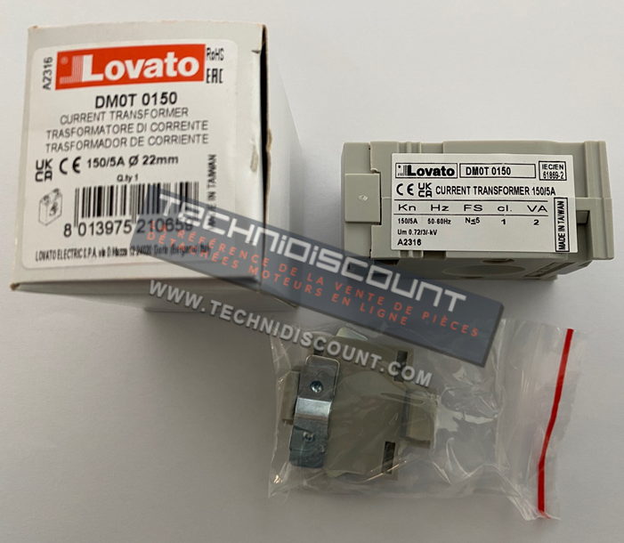 DM0T0150 LOVATO - Transformateurs de courant 150/5A Ø22mm LOVATO DM0T 0150 CURRENT TRANSFROMER 150/A