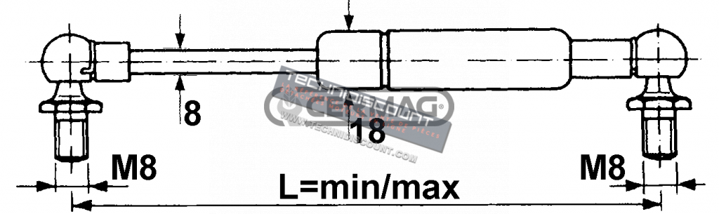 Verin a gaz 64709 STABLIUS - OEM BCS PASQUALI 59905031 GOLDONI 00038408 OEM LANDINI 6517916M1 JOHN DEERE