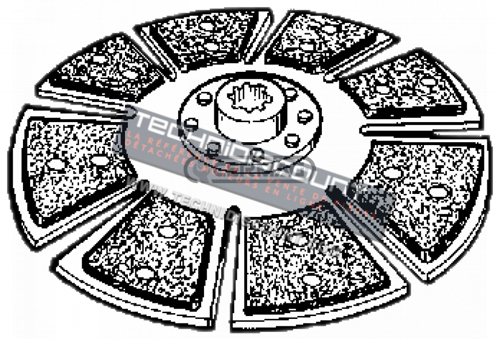 Disque Embrayage pour ITMA 3.55 - 3.65 / CERMAG 15351 OEM ITMA 00652264 ; 652264