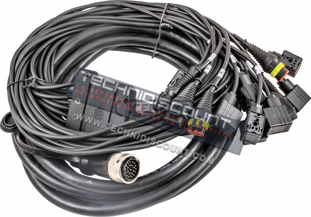 Câble final à 7 voies pour boitier BRAVO 400 / BRAVO 180 de marque ARAG - Longueur 6 m - Référence ARAG 467181701.100