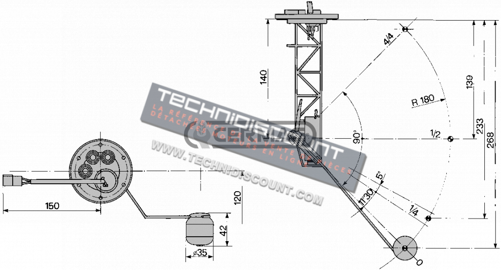 INDICATEURS DE NIVEAU CARBURANT POUR FIAT - CASE NEW HOLLAND CNH CINGOLI 5134967