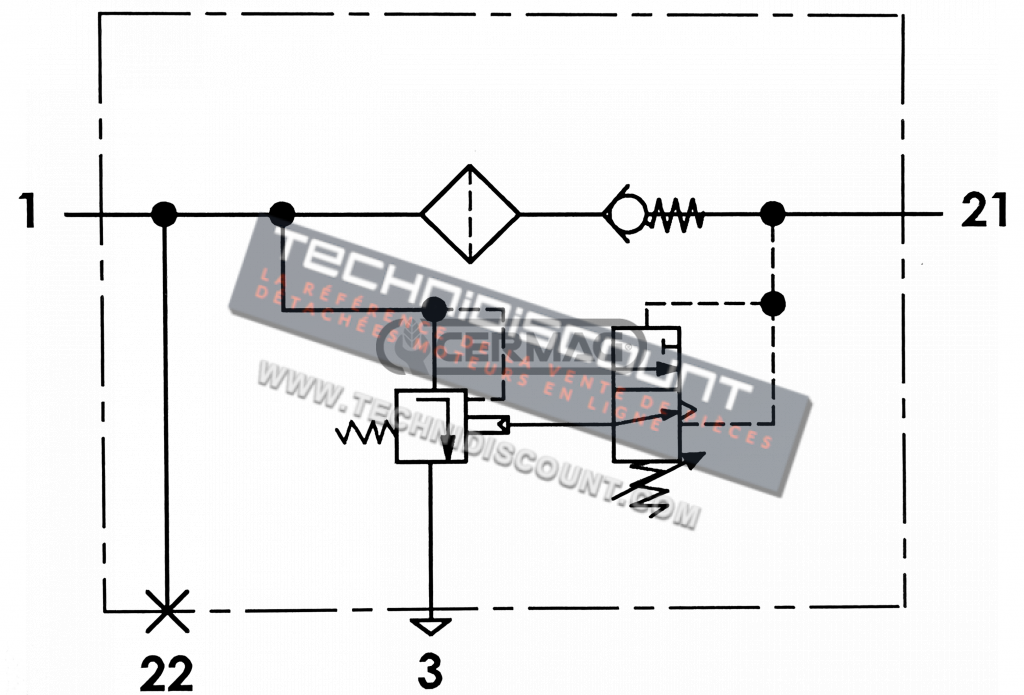 Regulateur de pression OEM AL156404 JOHN DEERE