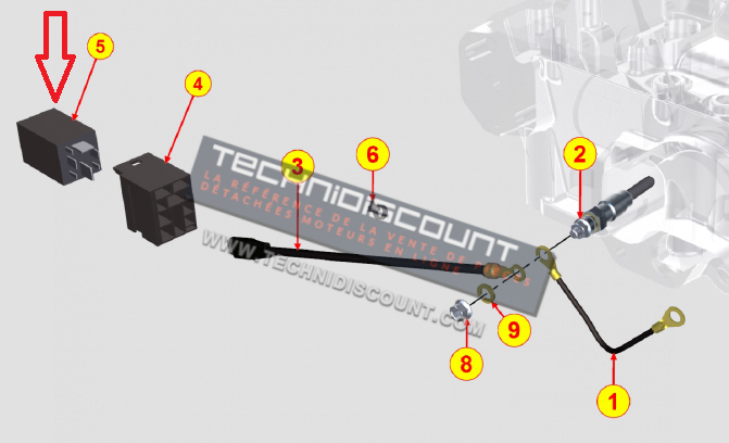 La douille du relais 11façon étanche 12V Auto Le fusible du