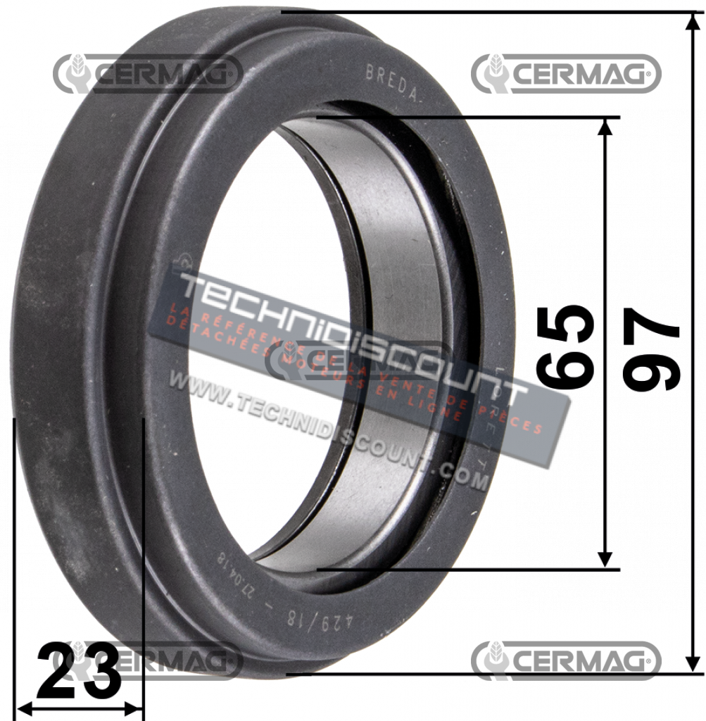 bearing GOLDONI 06200155 CERMAG 15755 - RENAULT (CLAAS) 7700069705 - 7700515751 - 7700653344 FIAT RUOTE - NEW HOLLAND 5120853 (96,50x65x23,50mm)