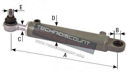 Cylindre de direction 80453 / FIAT - NEW HOLLAND (CNH) 5113130 / 5173145