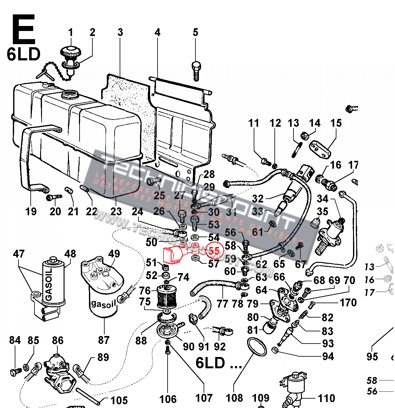 Électrovanne LOMBARDINI 5LD 6LD 9LD 11LD 12LD - ED0035871030-S