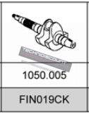 Vilebrequin version agricole LDA96 LDA100 - 4LD640 4LD705 LOMBARDINI 1050005 / FINIMPIANTI FIN019CK