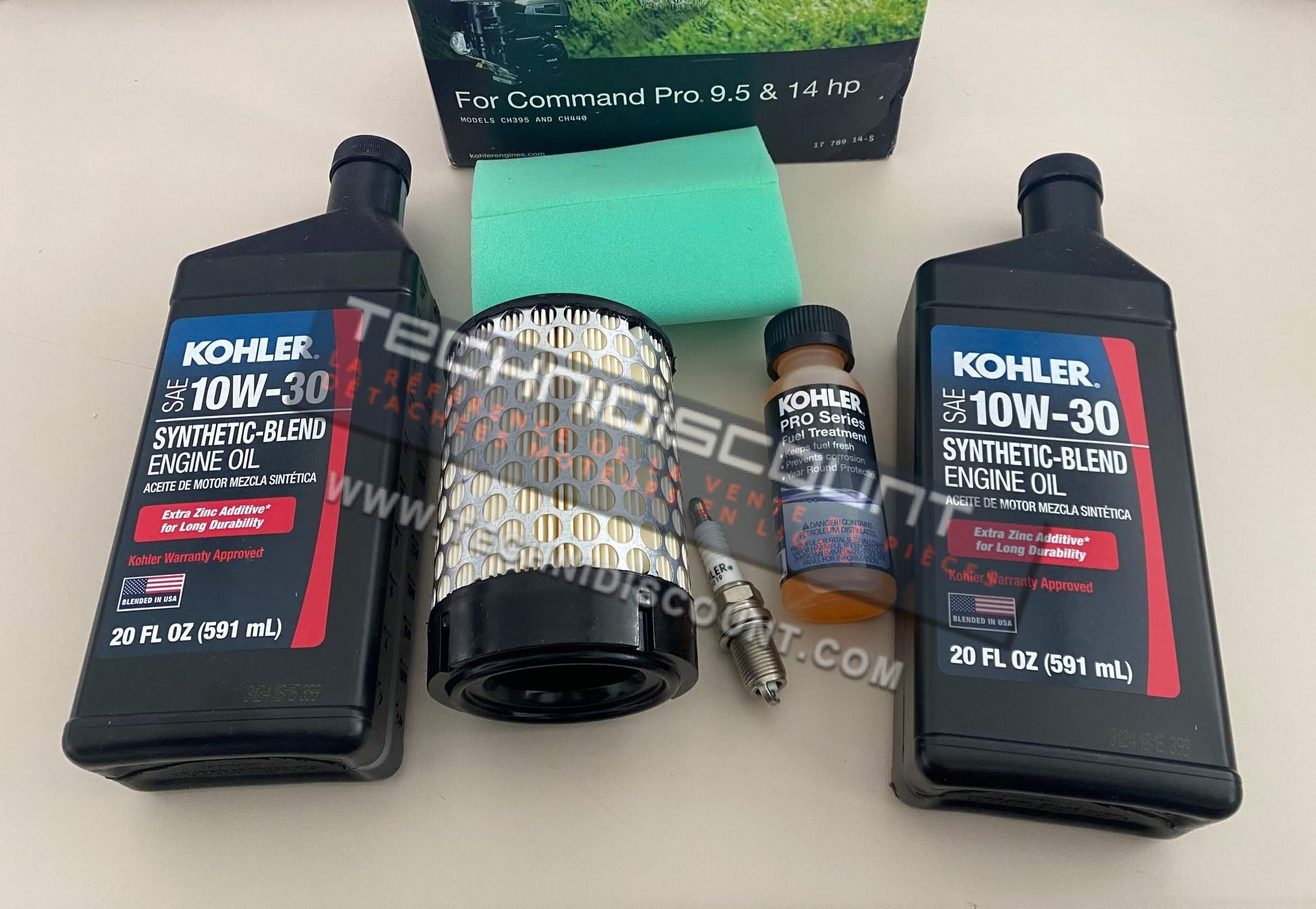 Kit maintenance entretien KOHLER CH395 et CH440 - Command Pro 9.5 & 14 - KOHLER 17 789 14-S  1778914-S Ex. KOHLER 17 789 02-S