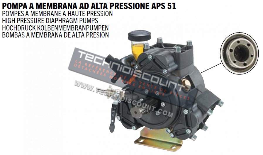 POMPE A MEMBRANE A HAUTE PRESSION APS 51 COMET APS51