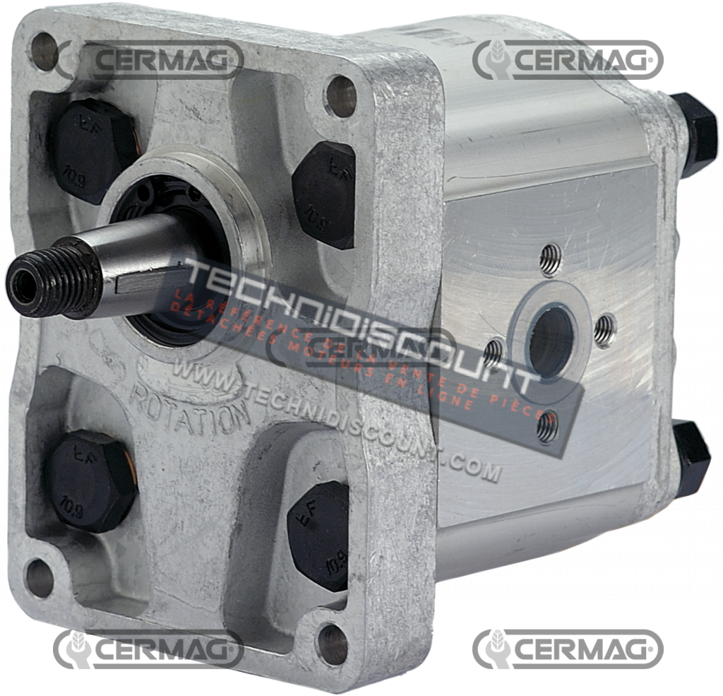 Pompe hydraulique GROUPE 2 OEM 8280040 5129478 5179730 5179729 - Ref. PLESSEY A22X - A25X -   Conicité 1:8 Cylindrée 11.4 cc Rotation Gauche