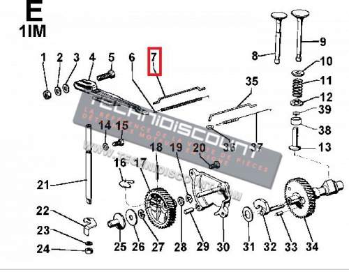 Tige de carburateur LOMBARDINI 2183031 - ED0021830310-S