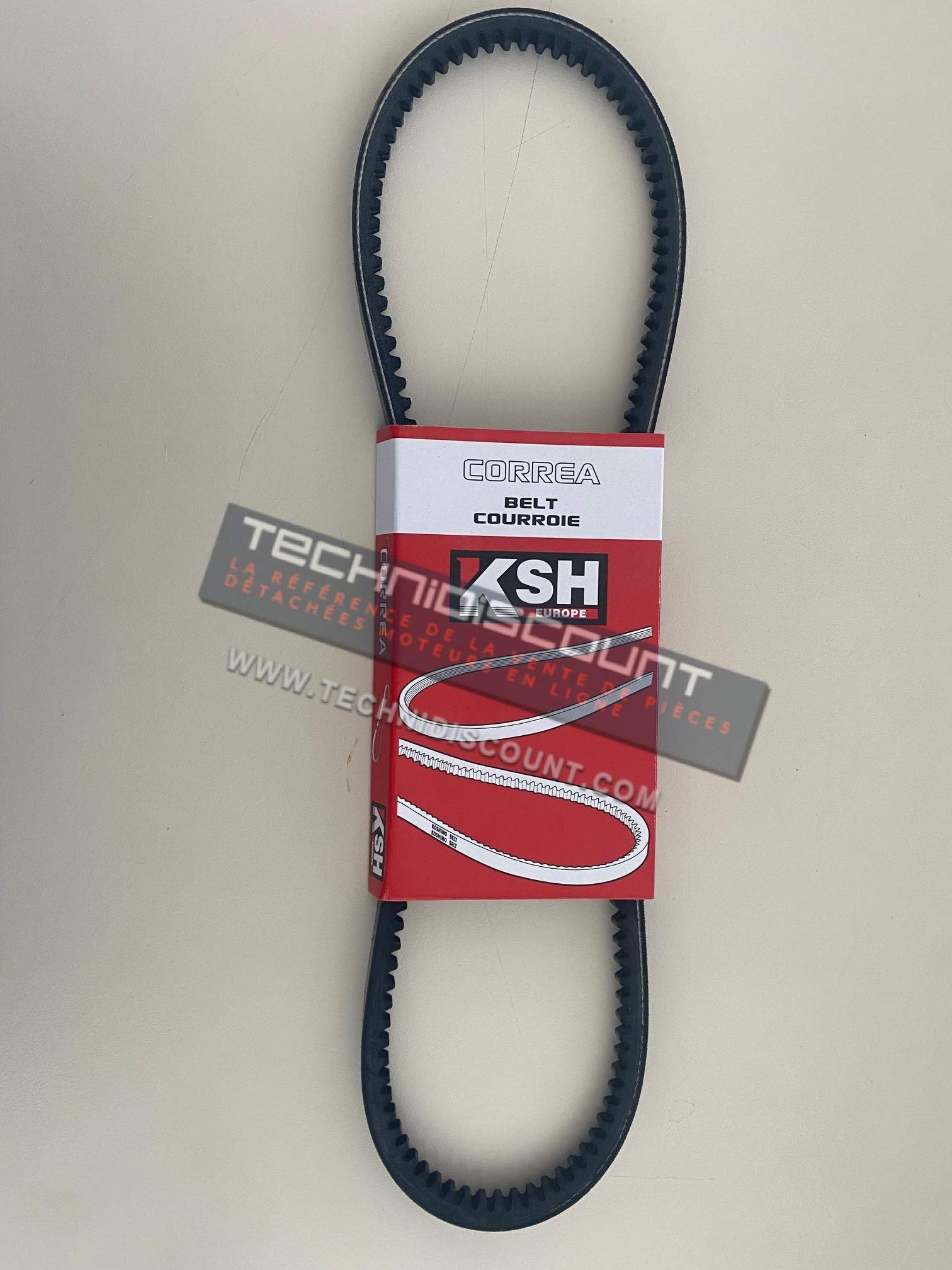 Courroie alternateur EPCOUR460 / 10KSM825  KSH COGGED-BELT 9.5X825La >EPDM< - Courroie 825mm AIXAM KUBOTA Z402 Z482