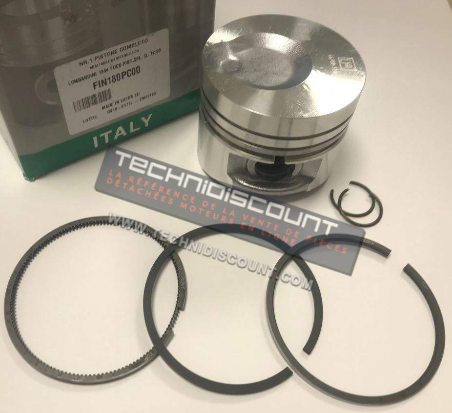 Piston complet ldw602 ldw903 ldw1204 ldw1204/p focs lombardini deutz f2m1008 f3m1008 f4m1008 / ø72mm FIN180PC00 equivalent LOMBARDINI KOHLER ed0065009950-s