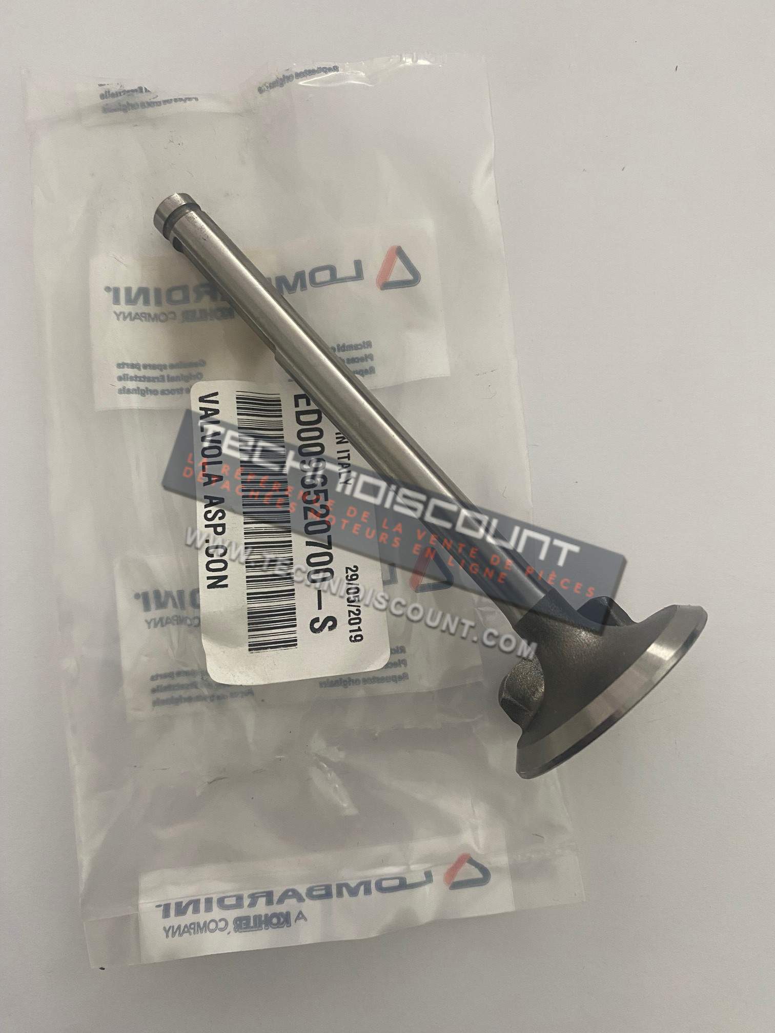 Soupape admission DVA460 DVA515 DVA920 DVA1030 DVA1550 SLANZI 9652070 KOHLER ED0096520700-S Ex. 44.22.36