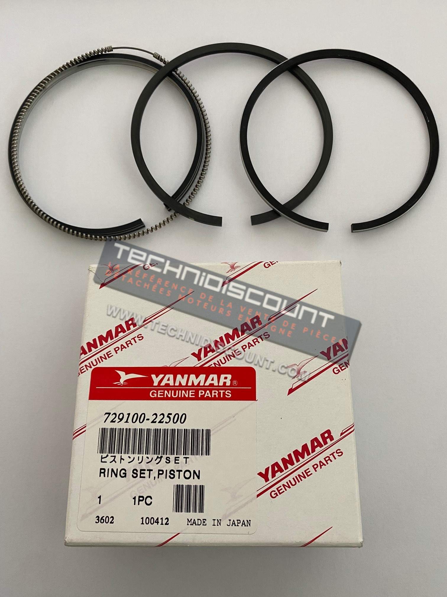 JEU SEGMENTS STD YANMAR 3TNC78-RA2C YANMAR 729100-22500