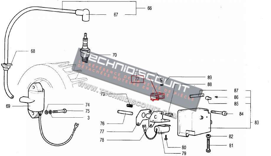 Rupteur ACME ALN290 ALN330 AL290 AL330 / RA26 RA27 RA29 RA30 RUGGERINI 711A005 / 711R005