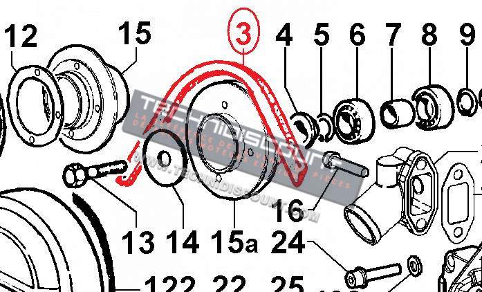 Courroie FOCS LGW627 LDW602 LDW702 LDW903 LDW1003 LDW1204 LDW1404 835mm LOMBARDINI 2440513 ED0024405130-S Ex. 2440320 ED0024403200-S