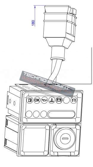 Tableau demarrage LOMBARDINI 7245001 KOHLER ED0072450010-S SAPRISA A327 (ex. 7245420 / ED0072454200-S - 12V)