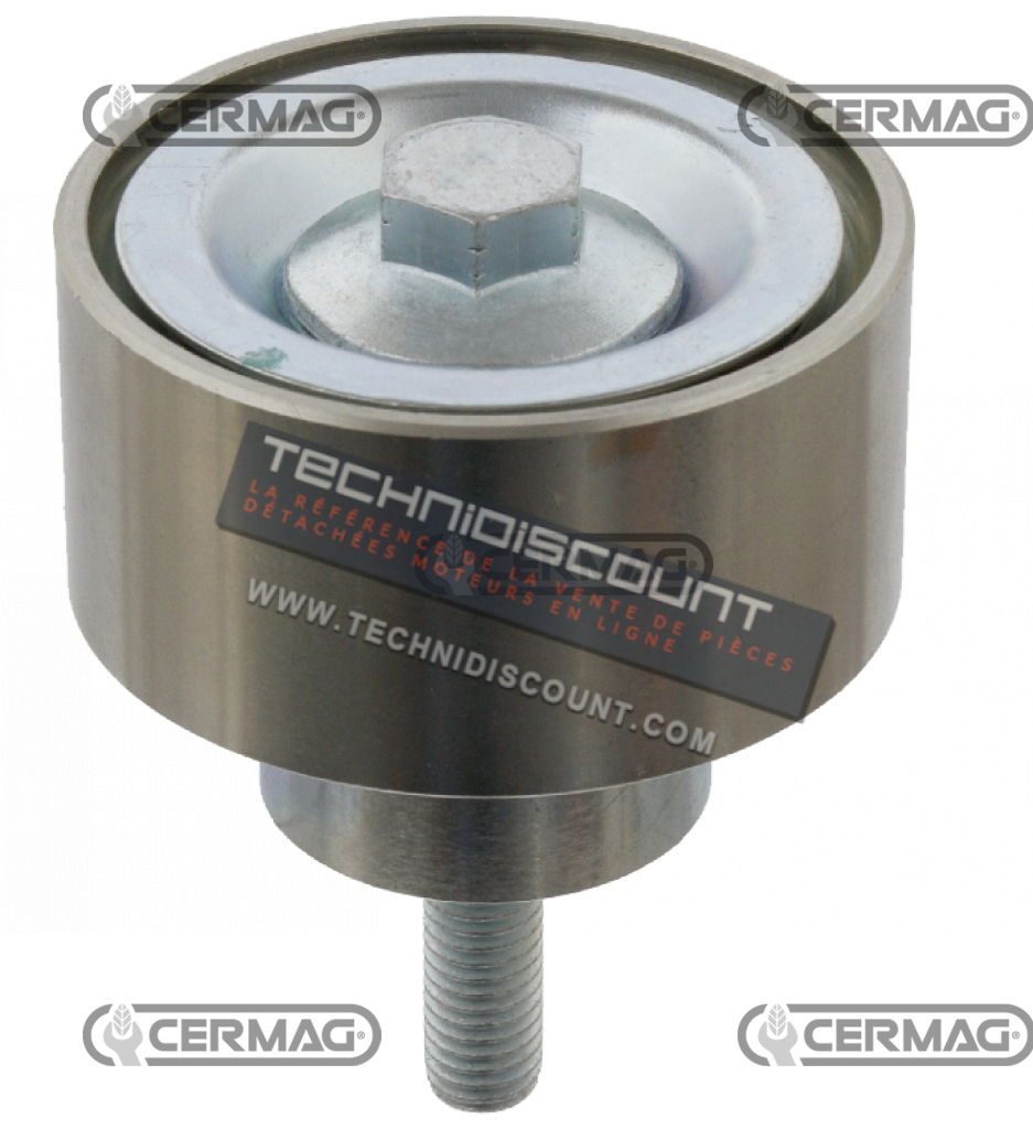 Rouleau tendeur cvourroie CNH D.65mm - CERMAG 13504 OEM  87803068 2852245 504065879 500390511 CASE IH - CASE IH Moissonneuse-batteuse - CUMMINS moteurs - FORD - IVECO - NEW HOLLAND - NEW HOLLAND moteurs - STEYR