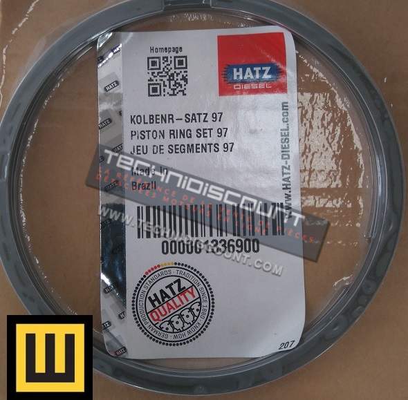 Jeu segments HATZ 01336900 / STD Ø97 / HATZ 1D50S