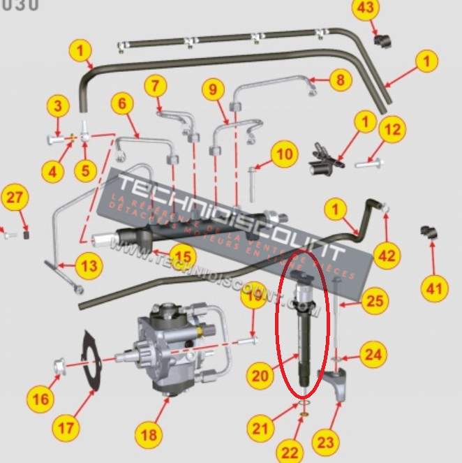 Injecteur Complet LOMBARDINI KOHLER ED0050101680-S / DENSO 1200 09U 02125 - KOHLER KDI1903TCR KDI2504TCR KDI3404TCR