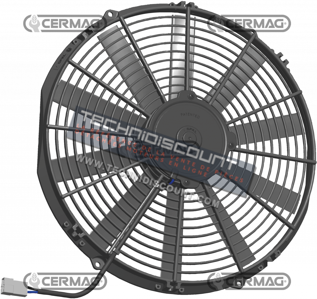 Ventilateur Aspirant Spal VA08AP51C23A VA08-AP51/C-23A  VA08 AP51 C23A application Deutz-Fahr Same SLH GOLDONI VA08AP10/C-23A  OEM 0.009.8263.4,000982634