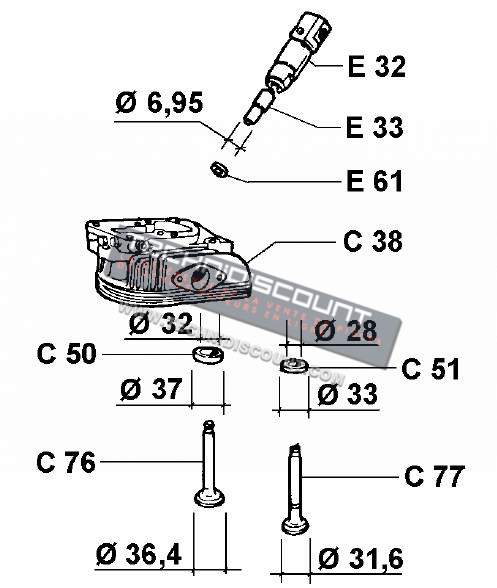Porte Injecteur 6LD360 6LD400 6LD435 LOMBARDINI (N° Série > 3739805) [6615089 29414 32077) 6615.089 LRBT01502 BNM DELPHI / ED0066150890-S