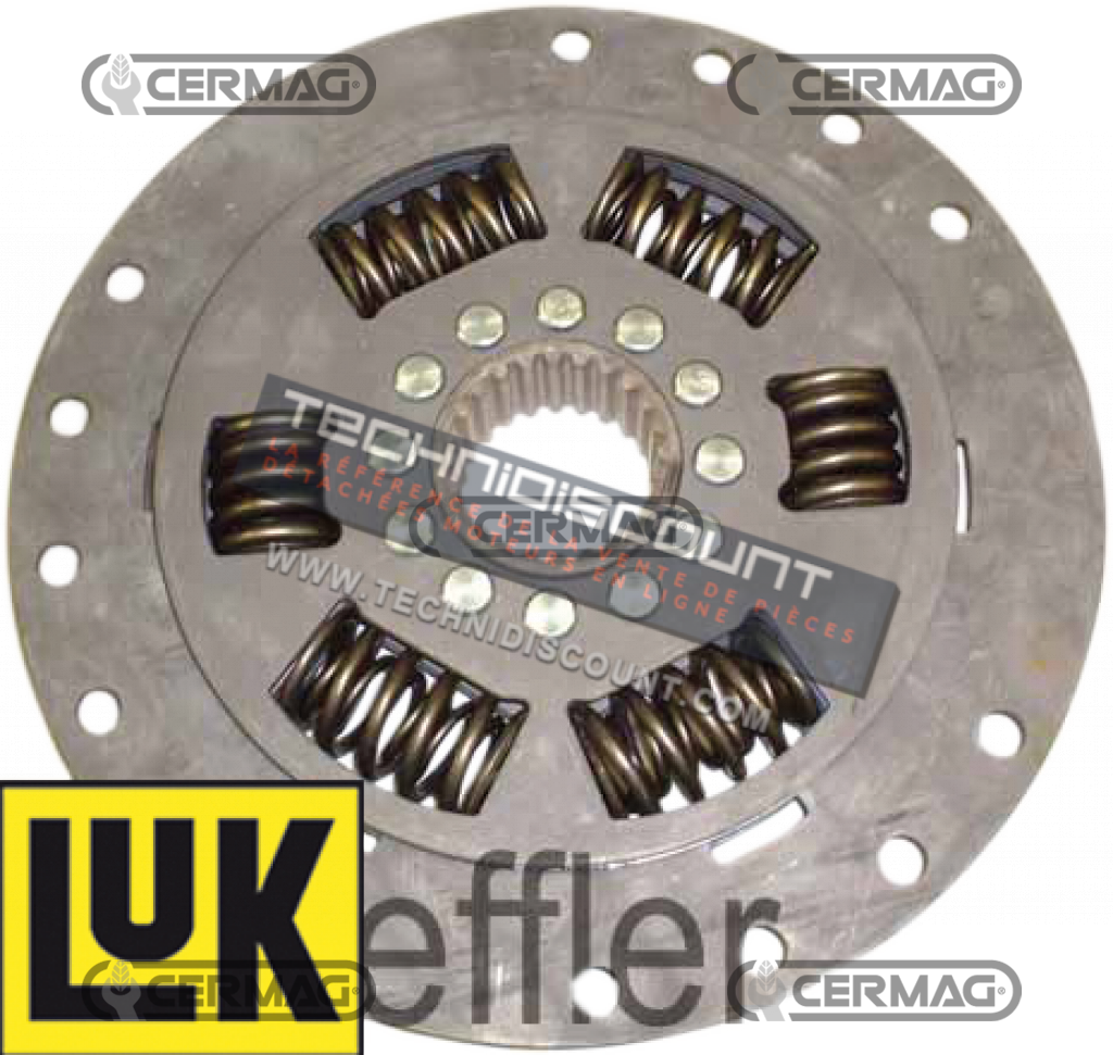 Disque CERMAG 16014 - SAME 0.011.3942.4 370003010 - Pour Explorer 85-95, Huerl fastdrive xt 908, Silver 80-85-90- 95-100.4-100.6-105-110 Ø263mm 24 cannelures Ø46x50mm