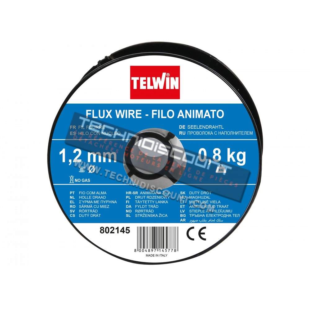 Bobine fil fourre 1,2mm 0,8kg TELWIN 802145