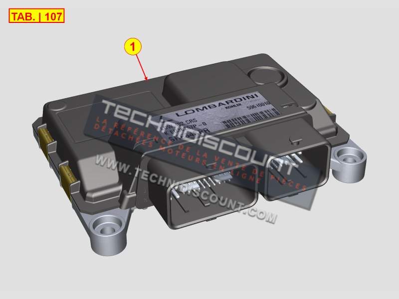 Boite de controle fonctionnement 2193639 KOHLER ED0021936390-S ECU 3200 t/min LIGIER + MICROCAR - LOMBARDINI LDW492 DCI