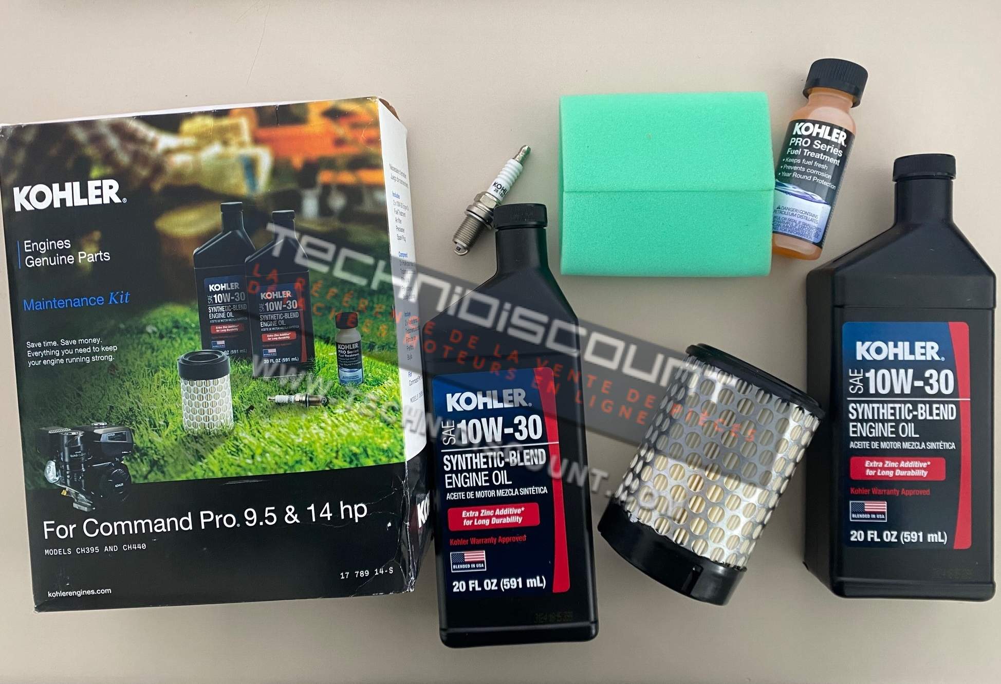 Kit maintenance entretien KOHLER CH395 et CH440 - Command Pro 9.5 & 14 - KOHLER 17 789 14-S  1778914-S Ex. KOHLER 17 789 02-S