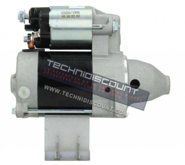 400.508.092.050 - Démarreur Kawasaki 0.7 kw 228000-2210+ Equiv. 1280009360 ; 1280009361 ; 1280009362 ; 1280009363 ; 1280809363 Denso 211632101 ;  211632114 ;  211632118 ; 211632132 ;  211632133 ;  211632147 ;  211632150 Kawasaki