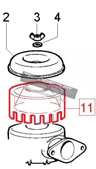 Prefiltre filtre air Ø138 1301069 LOMBARDINI 3LD 4LD 7LD 8LD 15LD KOHLER ED0013010690-S