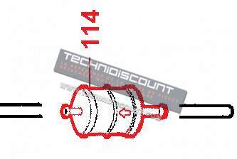 Prefiltre carburant tous moteur LOMBARDINI 3730121 ED0037301210-S KOHLER 24 050 13-S RUGGERINI ACME SLANZI VM Motori ...(Tube Ø6mm)