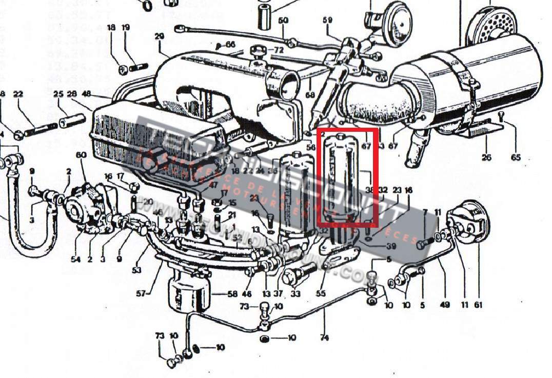 Filtre Huile DVA920 DVA1030 DVA460 DVA515 SLANZI CRD100 RP170 RUGGERINI AGRIA/CARRARO/GOLDONI FO2.01385 - 2175185 - ED0021751850-S - Ex. 175-05 RUGGERINI