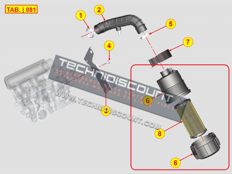 ED0037004620-S Filtre air complet DCI LOMBARDINI LDW442 LDW492 / LDW442DCI LDW442CRS LDW492DCI / LOMBARDINI LDW442 CT MOVE (avec filtre air 2175166 ED0021751660-S LOMBARDINI KOHLER origine)