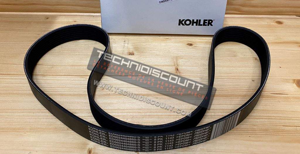 Courroie Poly-V KOHLER KDI1903 TCR - KDI2504 TCR KOHLER 2440486 KOHLER ED0024404860-S 8 PK 1143 < EPDM <