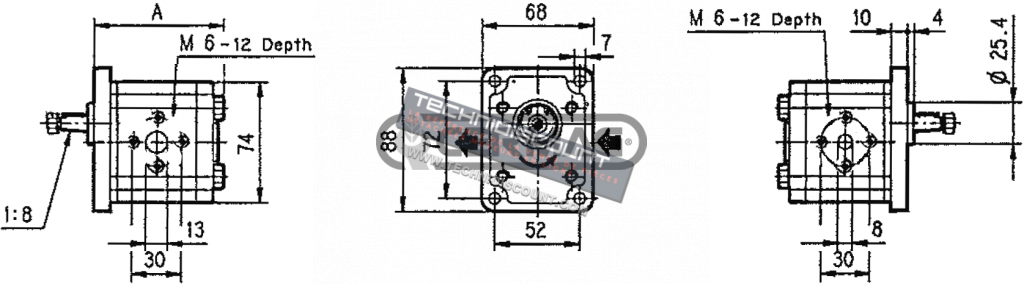 Pompe Hydraulique CASAPPA 58174414 ; Gr. 1 5,8lt BCS - CASAPPA POMPA PLP10.5,8 S0-81E1-LEA/EA-N-EL 00372996 - CASAPPA  FLUID POWER DESIGN Made in Italy