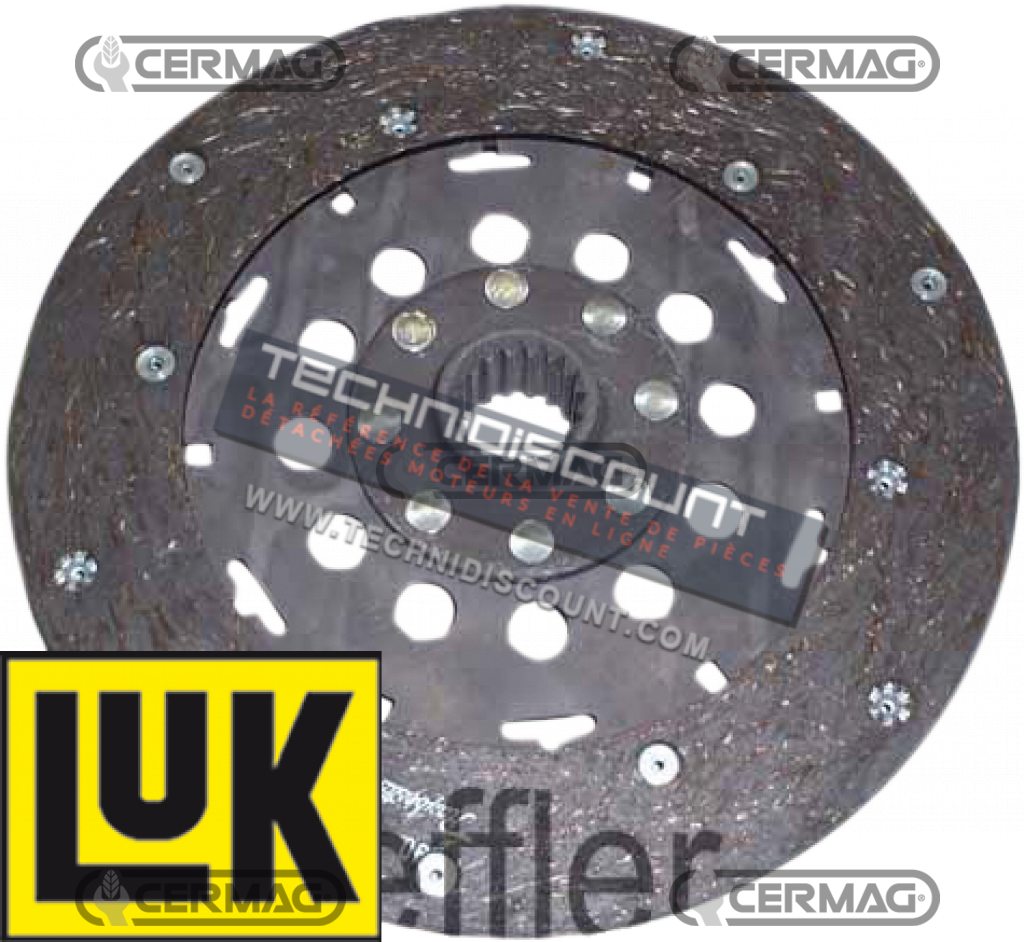 Disque embrayage Ø250mm LUK / CERMAG 15952 - DEUTZ 02.940.363 - 2313468