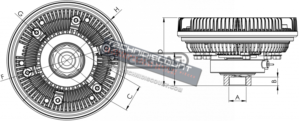 Joint viscostatique pour JOHN DEERE serie 7030 - JOHN DEERE OEM RE577314