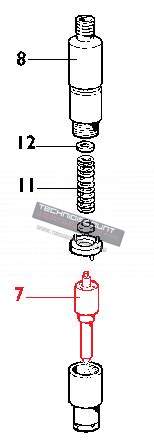 Injecteur MD150 MD170 MD190 MD350 MD351 RUGGERINI 25LD330-2 11LD522-3 LOMBARDINI (775702 - 644R068)