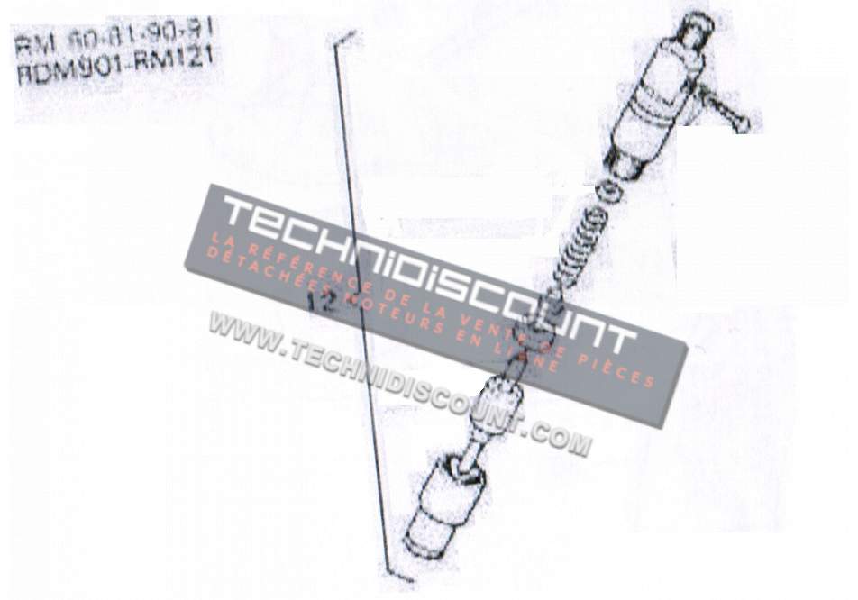 Porte injecteur LOMBARDINI 12LD477-2 KD477-2 RUGGERINI RF80 RM80 RM81 RF90 RM90 RM91 RF120 RF140 RDM901 RM121 LOMBARDINI / RUGGERINI 6615132 KOHLER ED0066151320-S