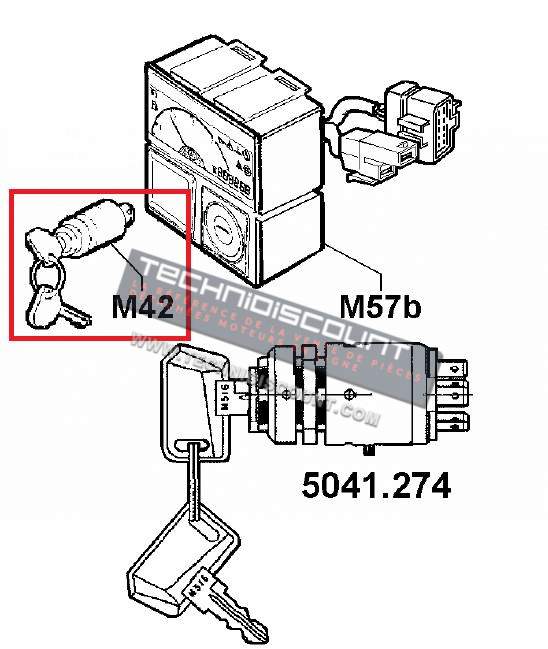 Contacteur à clé CHD FOCS LOMBARDINI (LDW1503 LDW1603 LDW2004 LDW2204 CHD - LDW502 LDW602 LDW702 LDW903 LDW1003 LDW1204 LDW1404 LGW627) LOMBARDINI 5041274 - SAPRISA 1938 ED0050412740-S KOHLER HC-CARGO: 180339