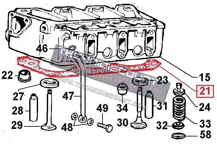 Joint culasse LDW1503 LDW1603 CHD LOMBARDINI KDW1603 KOHLER (4730620 - 4730621 - 4730622)