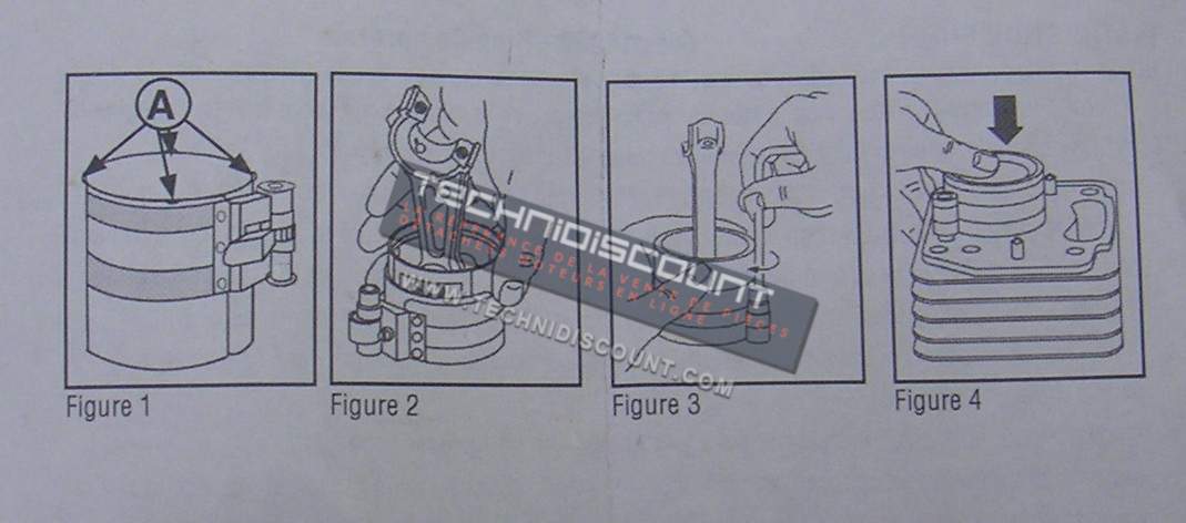 Outil serrage segments sur pistons (pour insérer le piston dans le cylindre) 19230 Briggs & Stratton