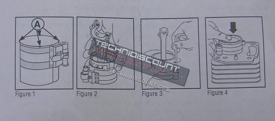 Outil serrage segments sur pistons (pour insérer le piston dans le cylindre) 19230 Briggs & Stratton