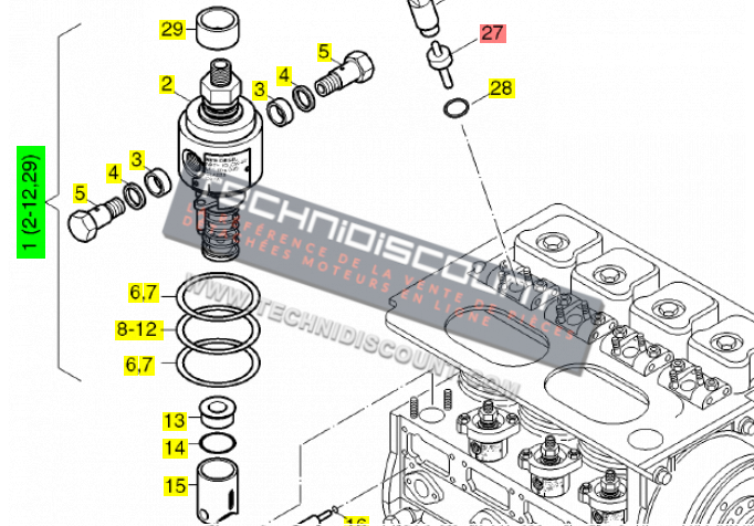 Pompe Injection EPA2 - HATZ 01806400 / NEW DIESEL 1QLC90-201 - HATZ 2L41C 3L41C 4L41C 2M41 3M41 4M41