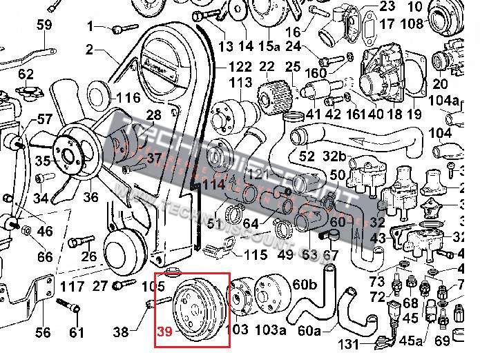Poulie vilebrequin FOCS LDW502 LDW602 LDW702 LDW903 LOMBARDINI 7051143 KOHLER ED0070511430-S