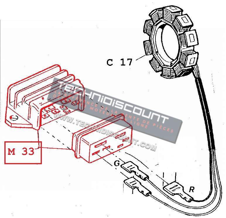 Regulateur 12V 30A LOMBARDINI RUGGERINI SLANZI  (3LD 4LD 5LD LDA672 6LD 7LD 8LD 9LD 10LD 11LD 12LD 15LD FOCS LDW / RD220 MD150 ...) LOMBARDINI 7362407 / 7362228 / 7362294 SAPRISA  7155 / 4176 / 4136